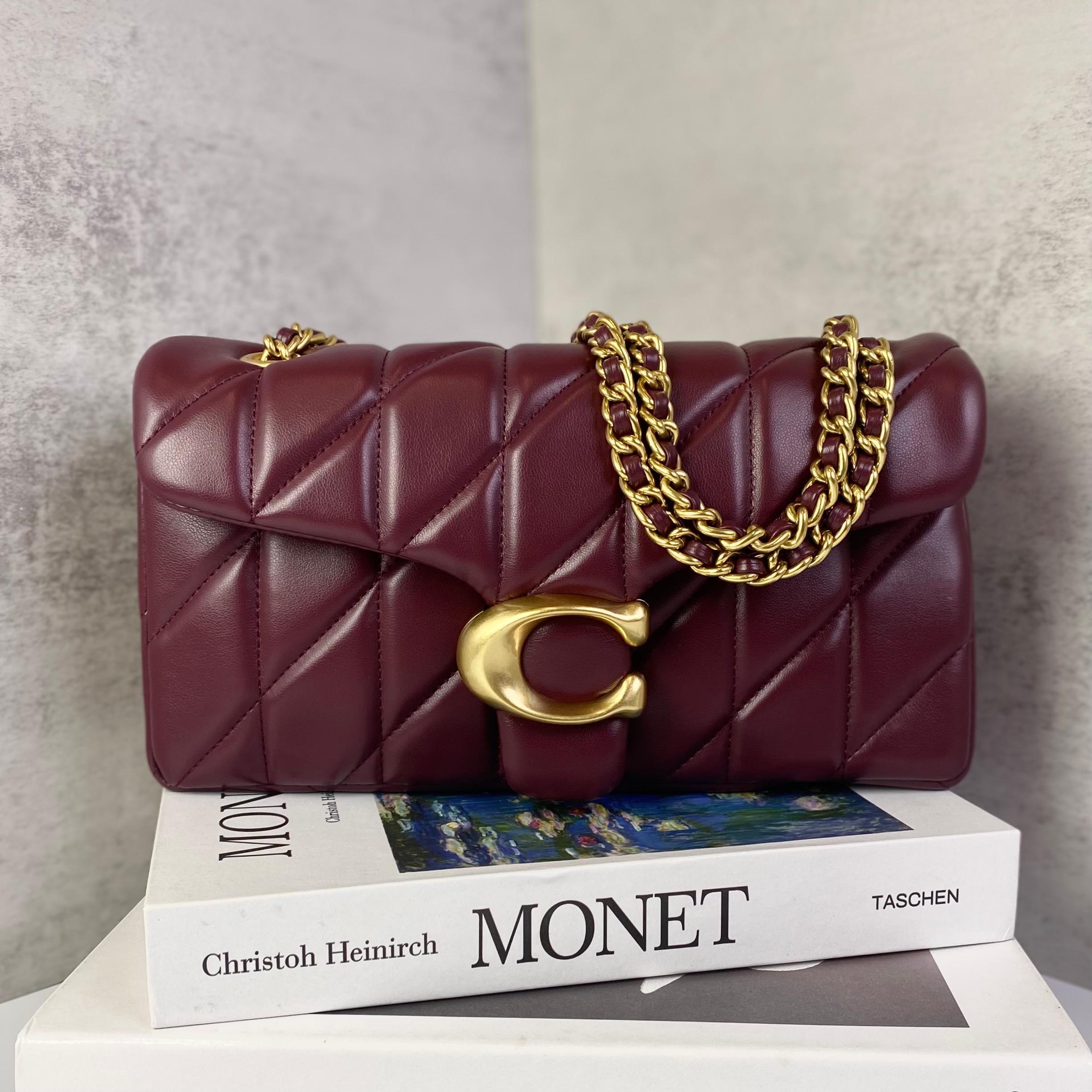 Túi Coach Tabby 26 Shoulder Quilting DS Red/Gold -