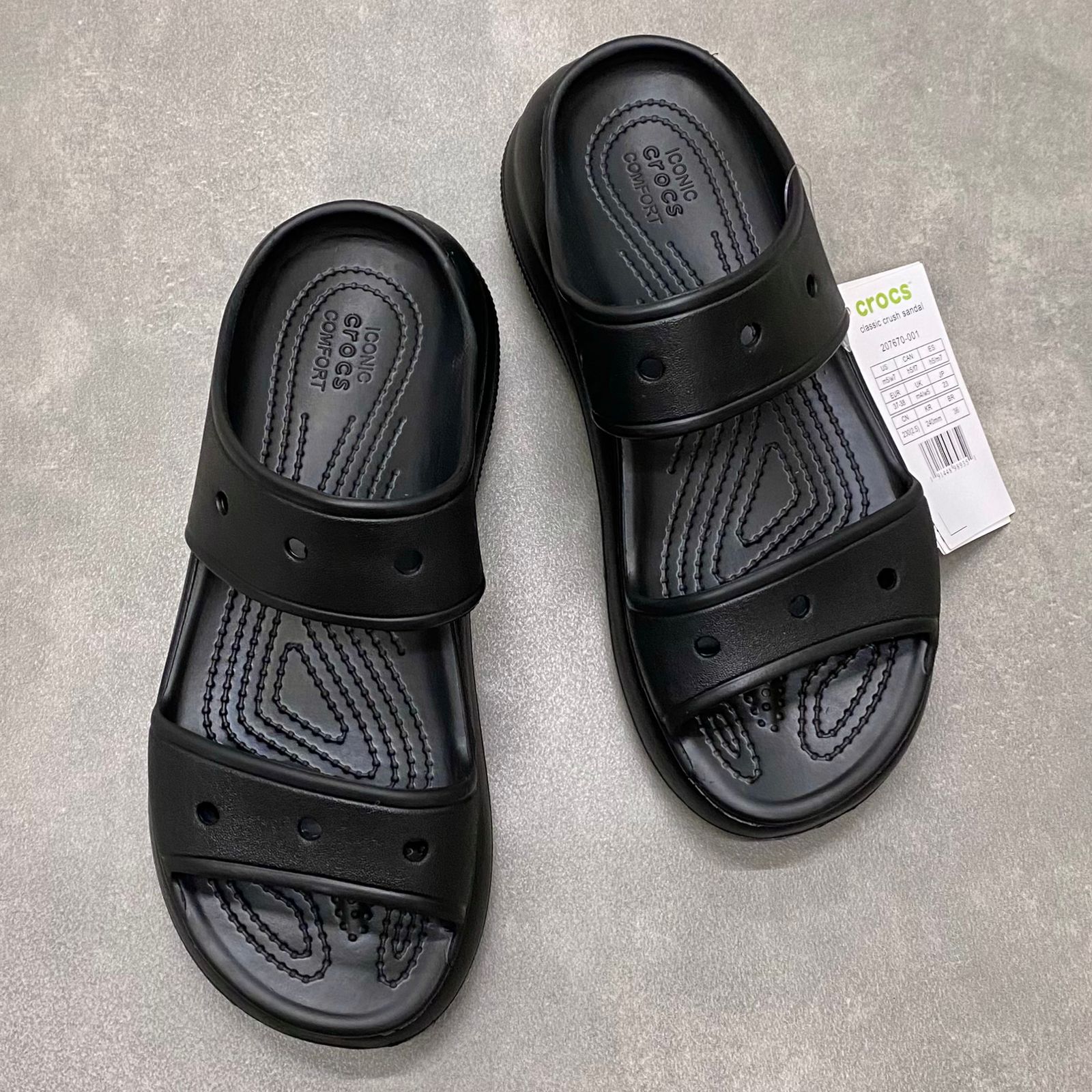 Dép Crocs Crush Sandal HN2 Black