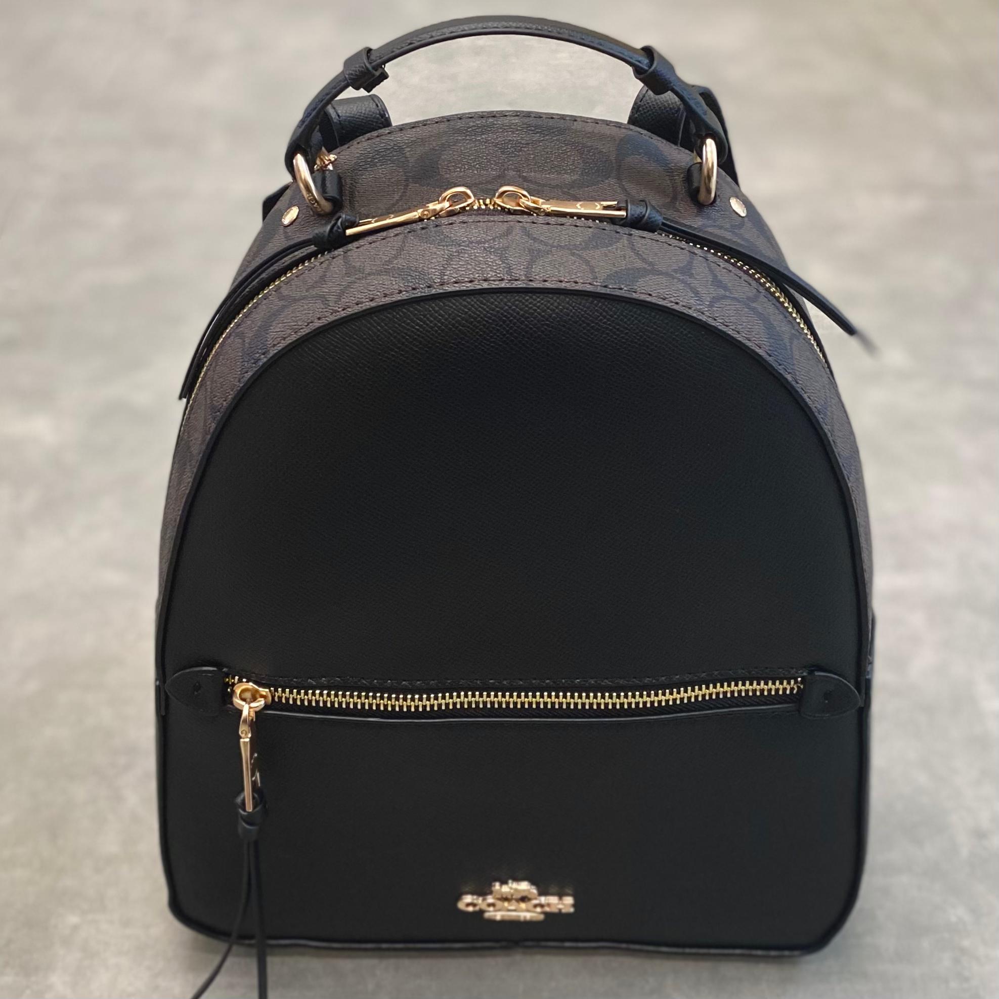 Balo Coach Jordyn Backpack DS Black/Brown - 26.5x31x9.5cm