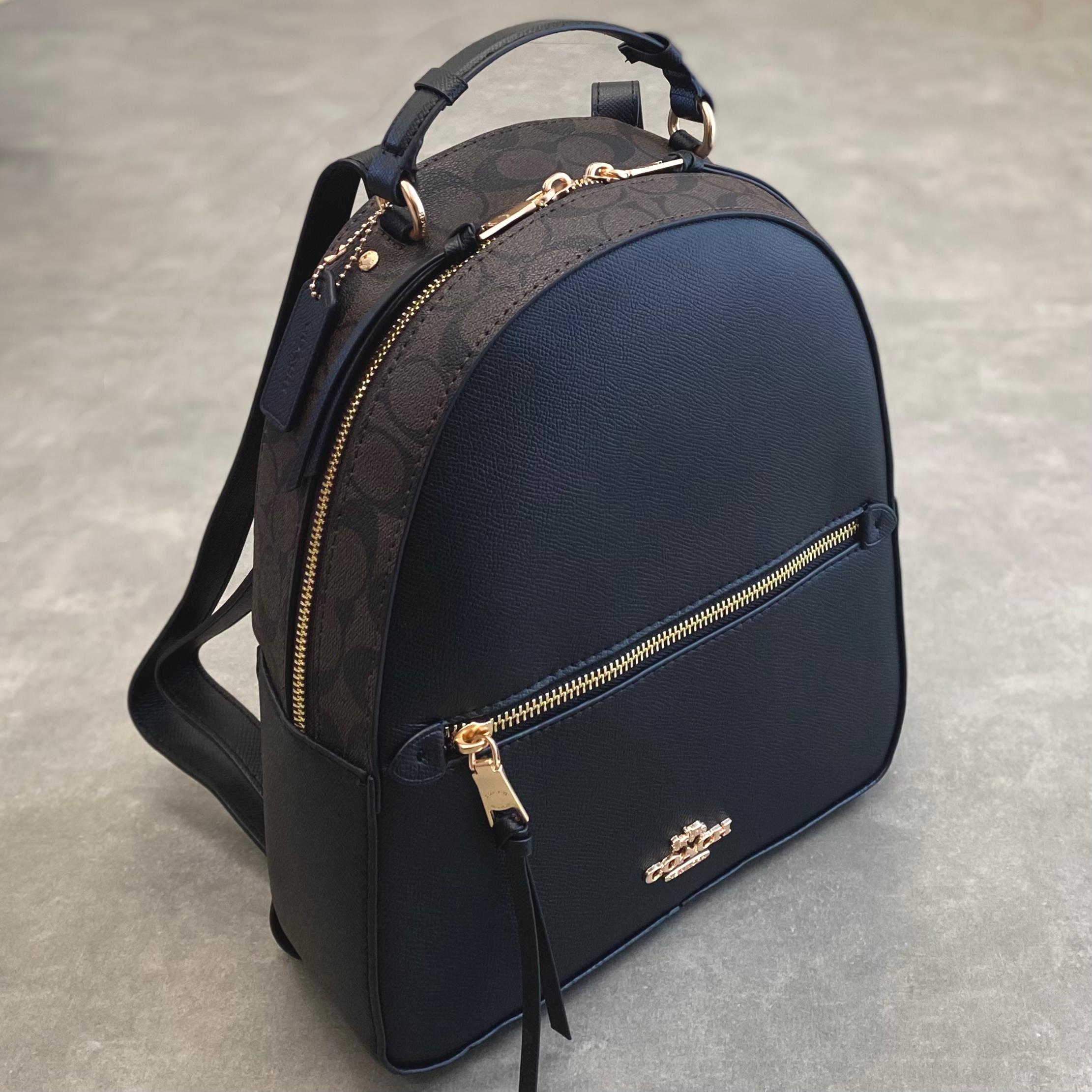 Balo Coach Jordyn Backpack DS Black/Brown - 26.5x31x9.5cm