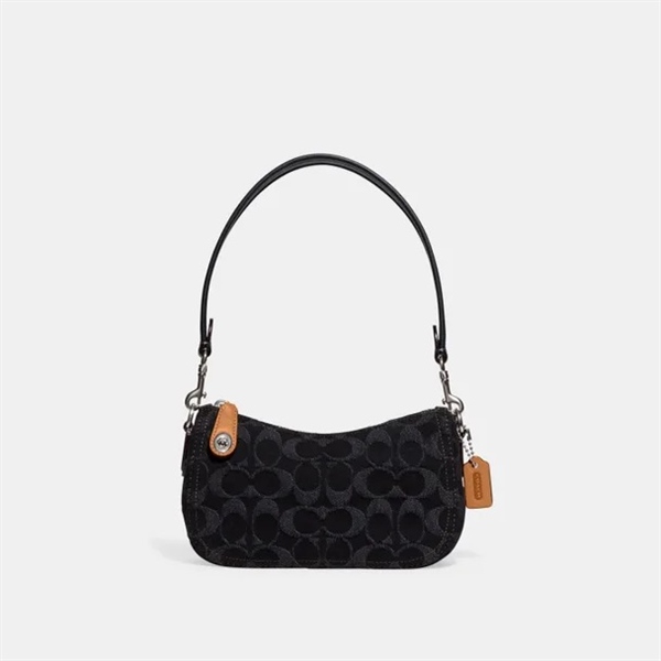 Túi Coach Swinger 20 In Signature Denim DS Black