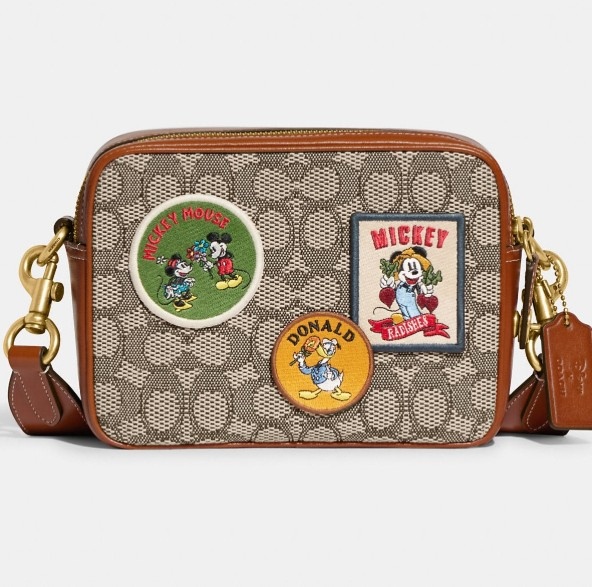 Túi Coach x Disney Rectangular Men's Crossbody Bag DS Brown