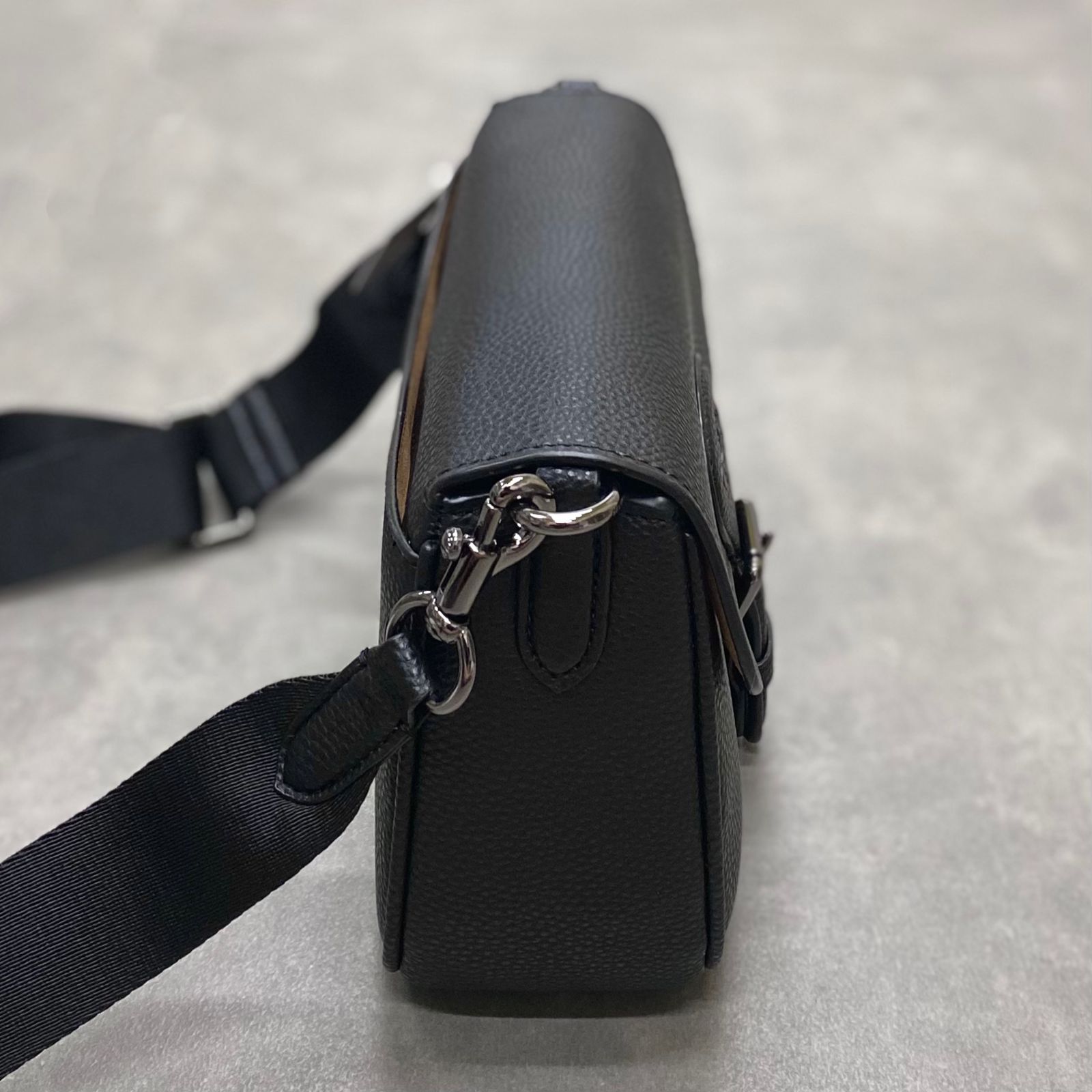 Túi Coach Amelia Saddle Bag Shoulder Bag DS Black